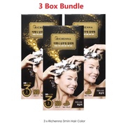 Richenna 3min Hair Color (40g x 3 boxes) Set