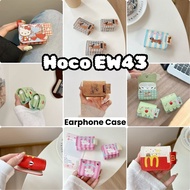 【In Stock】For Hoco EW43 Case Cute Cartoon Textile Crafts Earphone Case Casing Cover