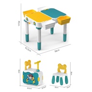 Bàn Lego Kiêm Vali Kéo Cho Bé Bàn Giáo Dục Đa Chức Năng Trẻ Em Cao Cấp