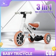 Tricycle Kids Bicycle 3 in1 Children Scooter Balance Bike basikal budak 2 tahun tayar hidup
