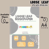 Istimewa A4 Bookpaper Loose Leaf - Polos Bookpaper 90Gsm By Pinkershop