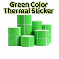 Green Thermal barcode Sticker Paper For Xprinter Thermal Printer WRed Color waybill Sticker Marklife