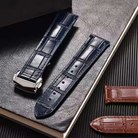 Calfskin Leather Watch Strap 19mm20mm 21mm 22mm For Omega 007 Seamaster 300 De ville AT150 Commander