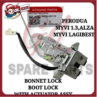 BONNET LOCK W/ACTUATOR (ORIGINAL) PERODUA MYVI 1.3,MYVI LAGIBEST,ALZA (69350-BZ020)(69350-BZ110) BOO