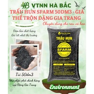 Trấu Hun SFARM 50dm3 Đặng Gia Trang - Giá Thể Trộn Đất Không Lẫn Tạp Chất