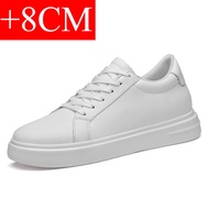 New  Mens Sneakers Elevator Shoes Heightening Height Increase Insole 6-10CM High Heels Shoes Leather
