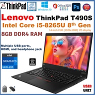 Lenovo ThinkPad  T460S - T470S.-  T490S Core i5-8265U (6TH Gen TO 8TH GEN) 512GB SSD, Wi-Fi, Bluetoo
