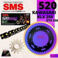 520 KAWASAKI KLX250 KLX 250 D-TRACKER 250 SMS SPROCKET 520 X RING CHAIN SPROCKET SET PREMIUM SPROCKE
