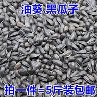 優選 黑珍珠小瓜子葵瓜子油葵籽鸚鵡鳥食倉鼠松鼠零食鳥糧五斤裝包郵