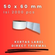 DT 50 X 60 - 1" @2000 - 1 Line CORE 1 INCH 50X60MM 50 X 60 MM 5X6 CM 5 X 6 CM BARCODE LABEL THERMAL 