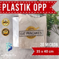 35X40 CM PLASTIK OPP (SEAL/LEM) TEBAL 20 MIC ASLI / PLASTIK KEMASAN