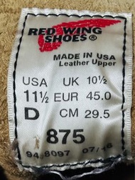 Red Wing 875 美式工裝靴