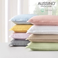 Aussino 100% Cotton Solid Colored 800 Threadcount Pillow Cases