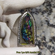 Colorful Pillar Leklai Pendant 彩柱力泥吊坠 Leklai Amulet 马来西亚力泥 100% Natural Leklai Malaysia