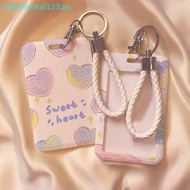hanzhenhai123   Love Card Holder Photocard Holder Keychain Students Card Protectors Blue ID Bank Car