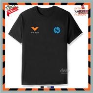 T Shirt Round Neck Cotton HP Victus Hewlett-Packard Gaming Laptop PC Retail Uniform Baju T-Shirt Mur