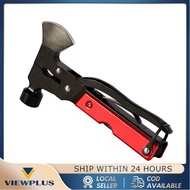 Palu Kapak Multifungsi 16 in 1 - Baja Karbon Tinggi Tahan Banting Perkakas Darurat untuk Camping & S