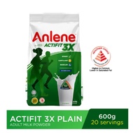 Anlene Actifit 3X Black Sesame (4 X 180ML)/Plain Milk Powder (10 X 35G)/1.0KG/600G