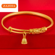 916 original gold Openwork flower lotus bracelet for women gift