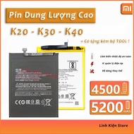Pin Xiaomi Redmi dung lượng cao K20 K30 K40 K50 K40s K30 5G K30 Ultra K40 Gaming 4500mah thay thế