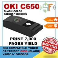 OKI C650 650 OC650 YA8001-1088G036 Toner Cartridge Compatible Black for C650 C650dn C650DN C650dnw C