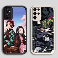 BR-6 Demon Slayer Soft Silicone Casing for Samsung A55 A54 M15 S25 S24 S21 FE Ultra