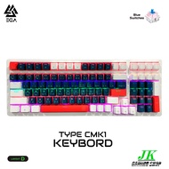 คีย์บอร์ดเกมมิ่ง EGA TYPY CMK1 Mechanical GAMING KEYBORD 100KEY Blue/Red switch ประกันศูนย์ 2 ปี Lay