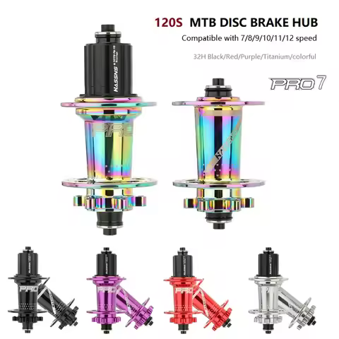 HASSNS PRO7 Mtb Hub 32 24 Holes Bearing Mountain Bike Freehub Rear Hub 32h 24h Noisy Cube Bicycle Bu