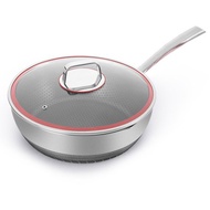 diseno 26cm蜂窩紋懸浮不鏽鋼炒鍋連蓋