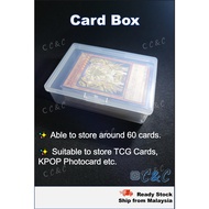 Card Box Transparent Clear Card Storage Box Card Deck Box for TCG Cards KPOP Photocard Yugioh Pokemon Digimon 透明塑料卡盒