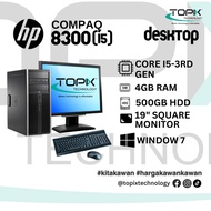 [SET PC] HP Compaq 8300 | Intel Core i5-3rd Gen | 4GB 8GB RAM | 500GB HDD | Monitor 19"  | WIN 7  *R
