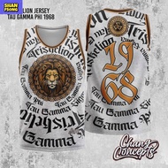 shangsong Triskelion Fratshirt Cotton Full Sublimation white Tau Gamma Phi Triskelion 53rd Anniversa