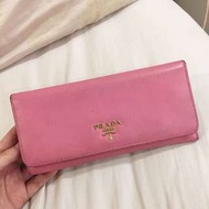 正品 Prada 粉紅長夾#我有正品名牌包要賣