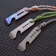 CNEDC Titanium Alloy Mini Crowbar Bottle Opener EDC Portable Trendy Play Pocket Tools