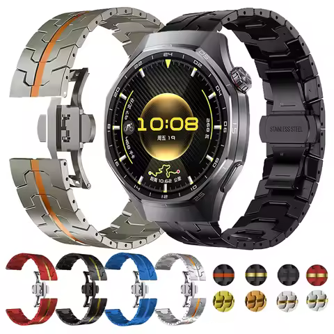 22mm Metal Strap For Huawei Watch GT 6 Pro 46mm Stainless Steel Bracelet Watchband For Huawei GT6 GT