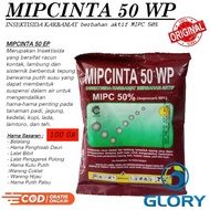 Mipcinta 50 Wp 100 Gram Atau Insektisida Sistemik Dan Kontak / Obat Racun Pembasmi Hama Serangga Lalat Buah Orong Orong Kutu Daun Putih Kebul Loncat Wareng Coklat Walang Sangit Pada Tanaman Padi Jagung Cabe