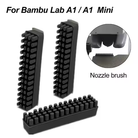 For Bambu Lab A1 Wiper Silicone Nozzle Brush Hotbed Mounted Scrubbers For Bambulab A1 Mini Cleaning 