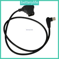 BTF 50cm 19 6inch D-TAP to Type C Connectors Adapters Cable V-port Iron Head Video Power Cord Extens