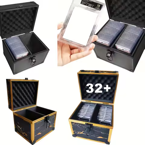 Graded Card Storage Box Organizer for Up to 44 PSA, BGS, FGS, SGC Trading Slabs Brick Case for MTG/P