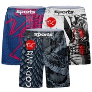 Cody Lundin Fitness Mens MMA Training Boxing Shorts Fight Wear with Drawstring Sport Muay Thai Short