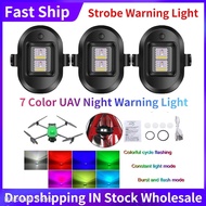 7 Color Universal Strobe Warning Light Aircraft LED Emergency Light USB Rechargeable Drone Night S