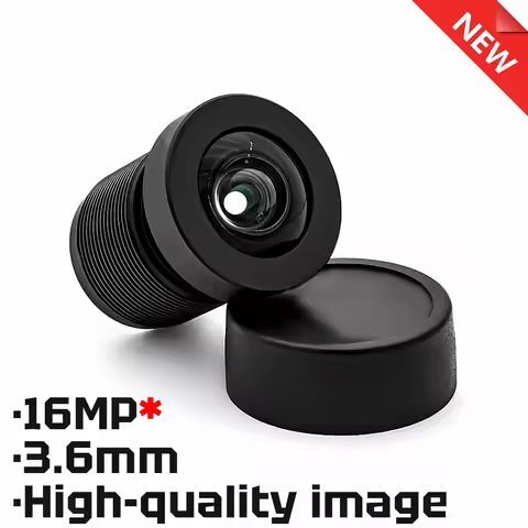 Camera Lens CCTV HD 16MP 3.56mm 88° High Quality Aperture F2.5 Format 1/2.3" M12 Mount With 650nm Fi