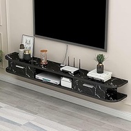 Wall Mounted Floating TV Stand Entertainment Center Storage Unit Media Console Grey 120x22x18.4cm Ca