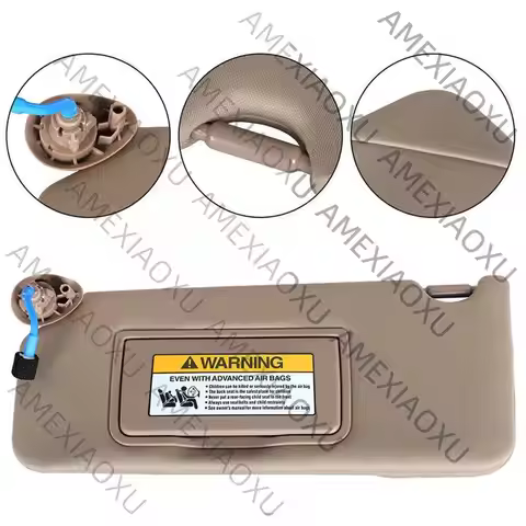 AMEXIAOXU Car Left & Right Side Sun Visor Windshield Sun Visor Car Windshield Visor With Mirror For
