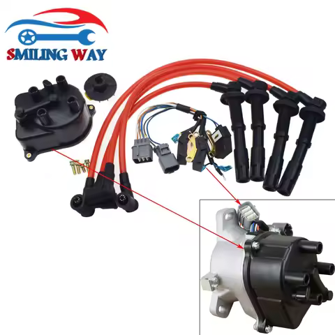 Ignition Distributor Cap Motor or Wires or Connector Plug Harness For Honda Civic 1.5L 1.6L 1992 199