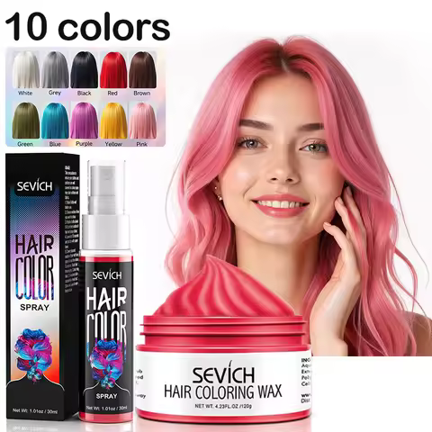 SEVICH DIY Hairs Dyed Mud Hair Colour Wax Easy To Wash Long Lasting Dye for Eyebrow Beards Coloring 
