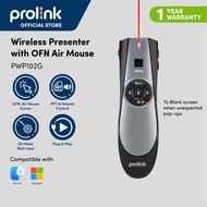 Prolink Wireless Presenter Red Laser Pointer/ PPT Click with Air Mouse PWP102G for Presentation, sui
