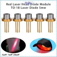 FKILLA DIY High Power Burning Infrared, 3V 5V Lab 650nm Red Laser Head Diode Module, 5mW 7mW 10mW Tr