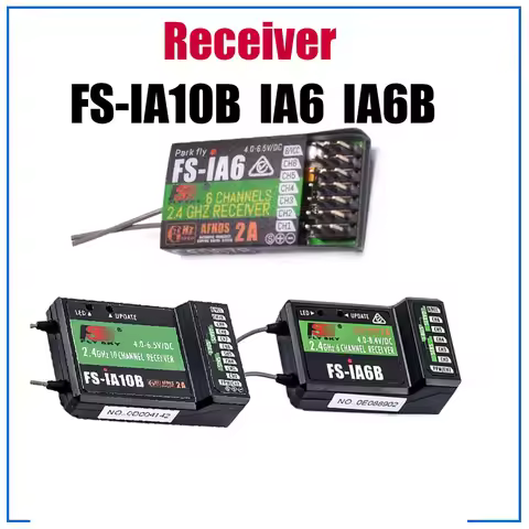 Original Flysky ia6b ia6 ia10b FS-IA6/FS-IA6B/FS-IA10B 6CH 2,4G antena Dual RC receptor para Flysky 