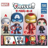 〘散賣〙Takara Tomy MARVEL POPSULE 漫威英雄 Avengers 復仇者聯盟 Q版可動式公仔 扭蛋 (全4種) 美國隊長 鋼鐵俠 雷神 黑寡婦 Captain America,